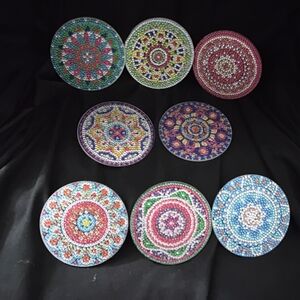 Vibrant Mandala Coaster Collection